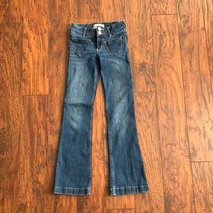 Abercrombie kids low-rise boot jeans. Size 7/8 long